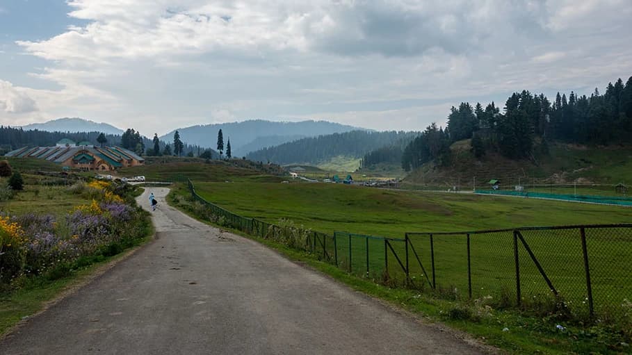 Meadows and pine ridges above Gulmarg, Kashmir